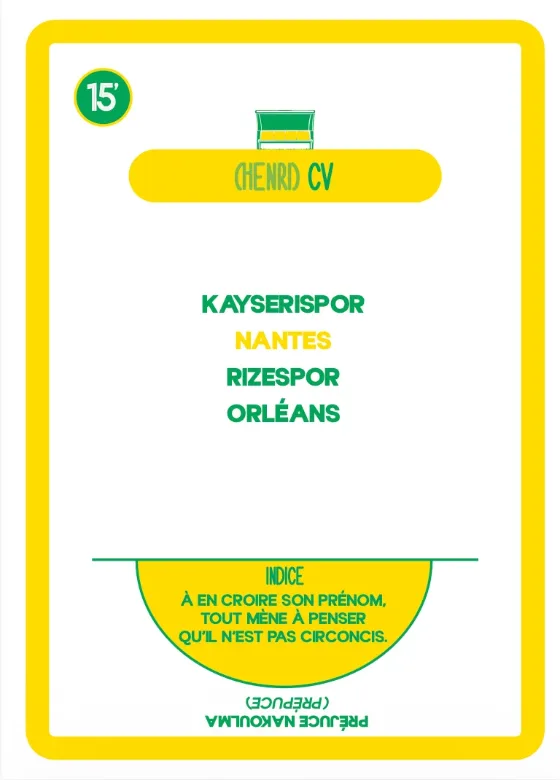 Jeu de cartes FC Nantes Banquette Jaunes & Verts – visuel 4